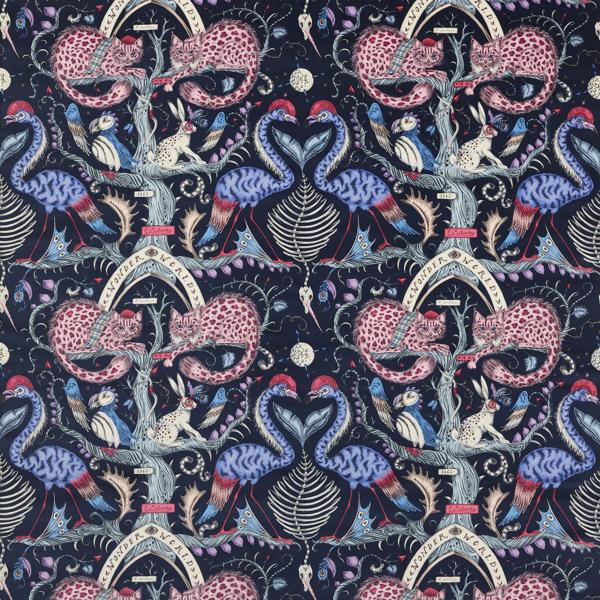 Sample - F1764/01.Cac.0 | Wonder World Velvet, Mythica By Emma J Shipley For C&C - Clarke And Clarke Fabric