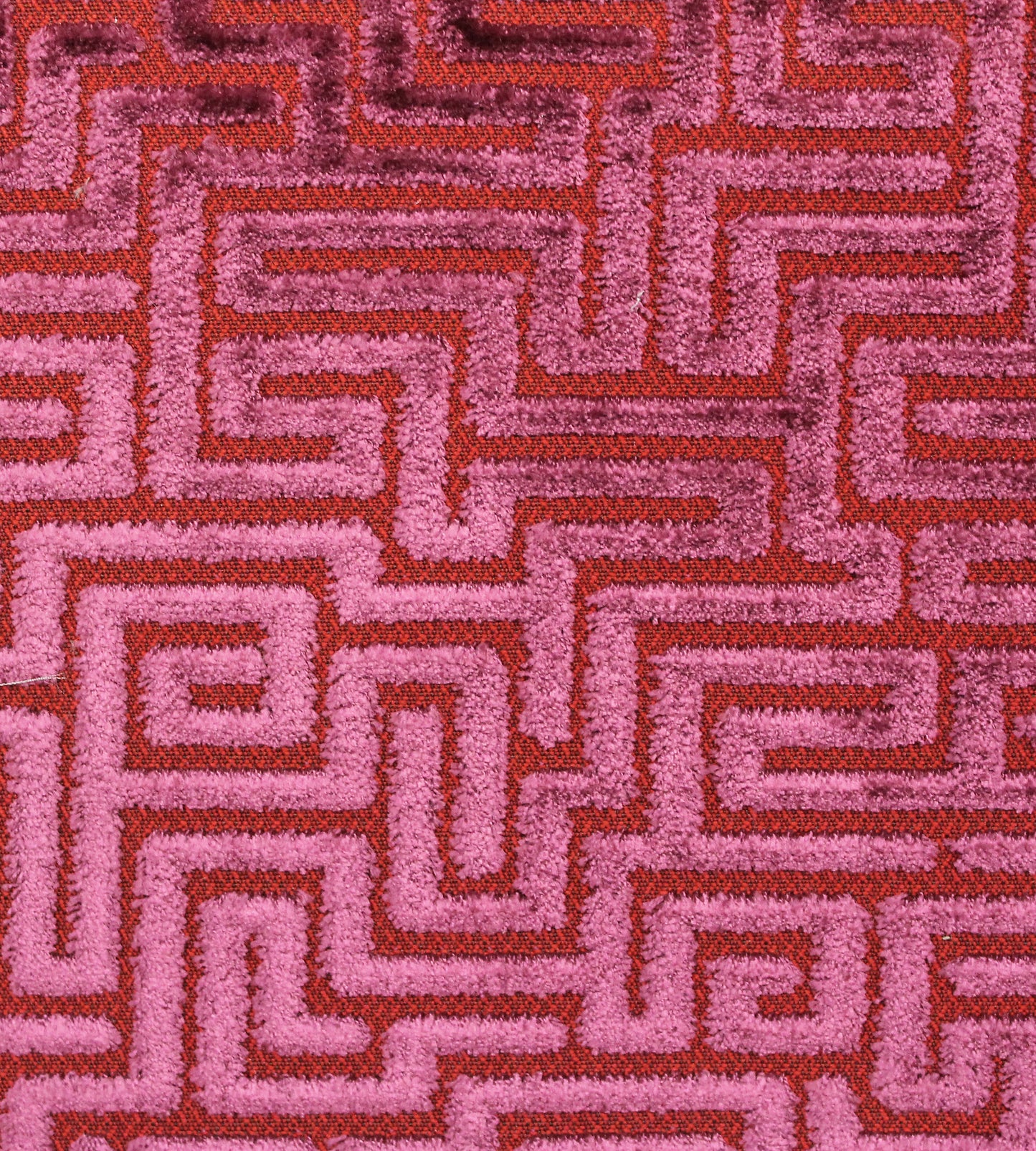Purchase Old World Weavers Fabric Product# F3 00057002, Velluto Labirinto Raspberry 1