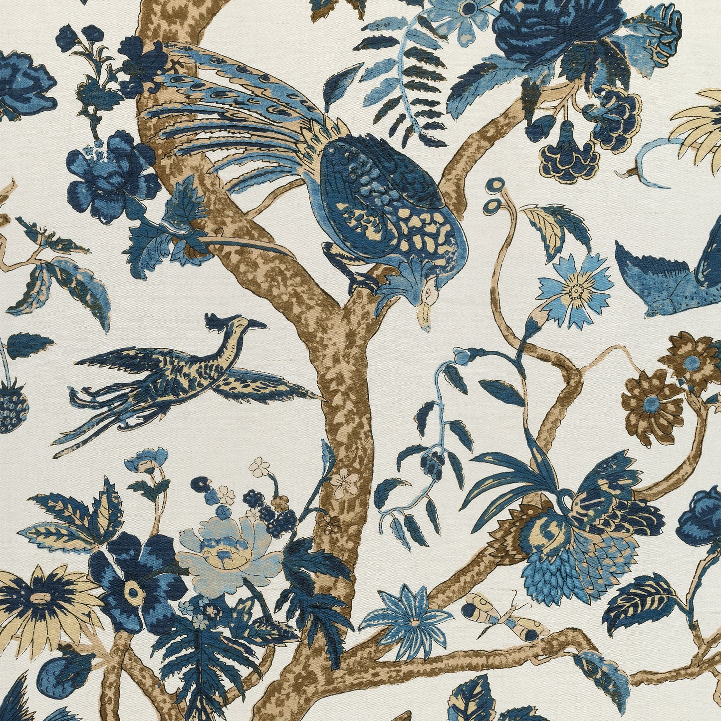 Buy samples of F910225 Coromandel Printed Colony Thibaut Fabrics