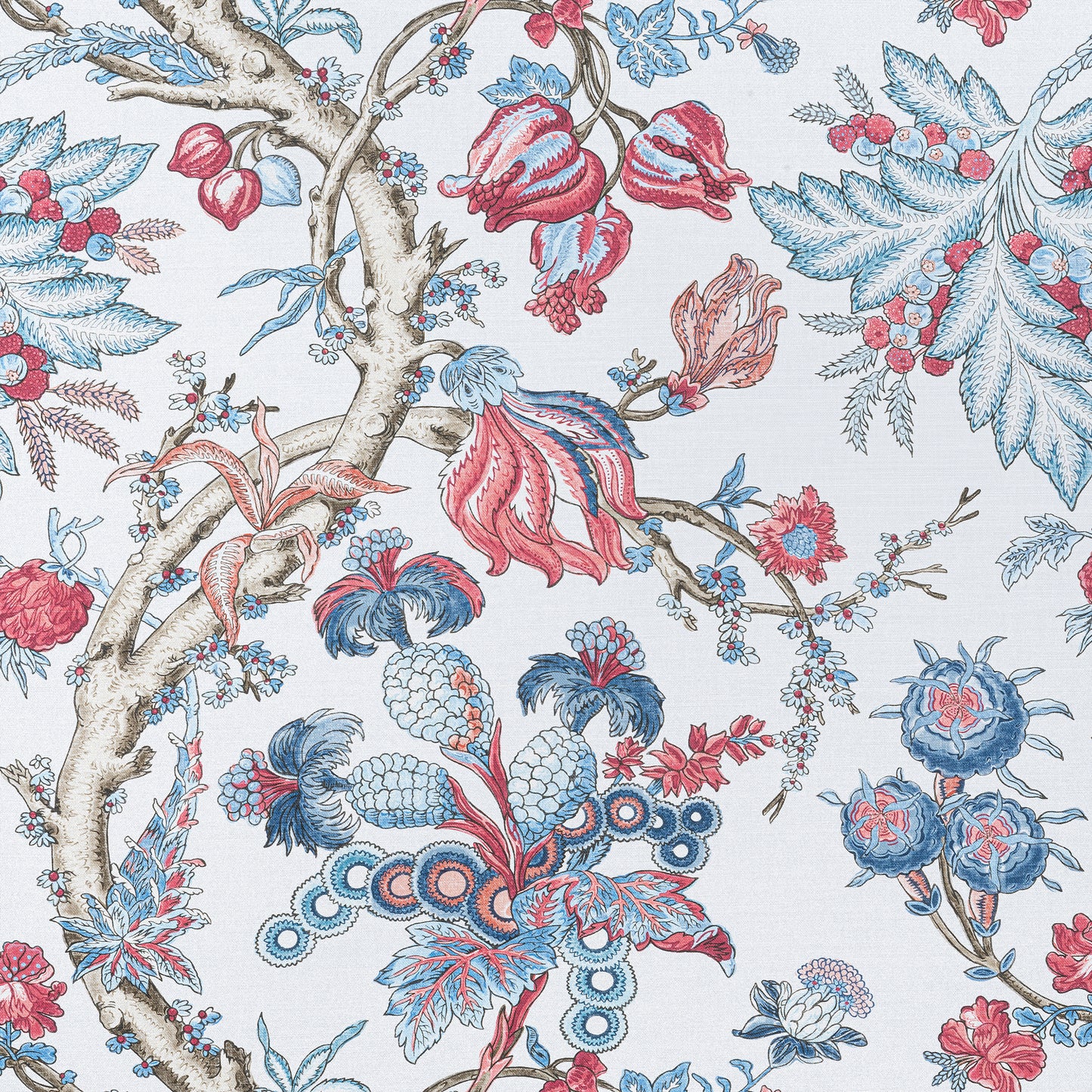 Buy samples of F910845 Chatelain Printed Heritage Thibaut Fabrics
