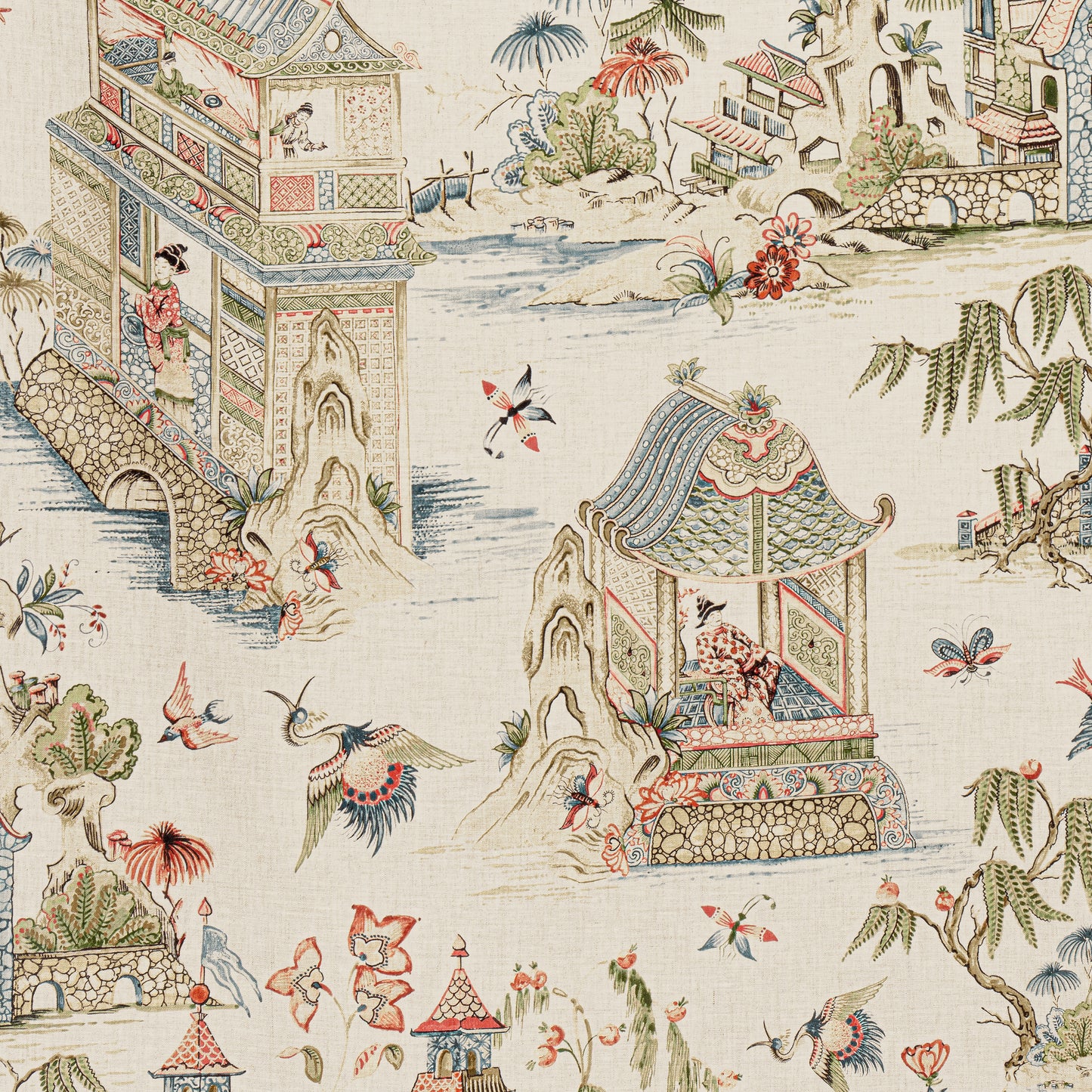 Purchase Thibaut Fabric Product# F913618 pattern name Grand Palace color Taupe