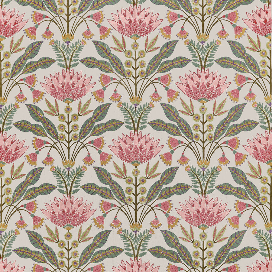 Looking for Thibaut Fabric Product F914606 pattern name Lotus color name Cranberry.