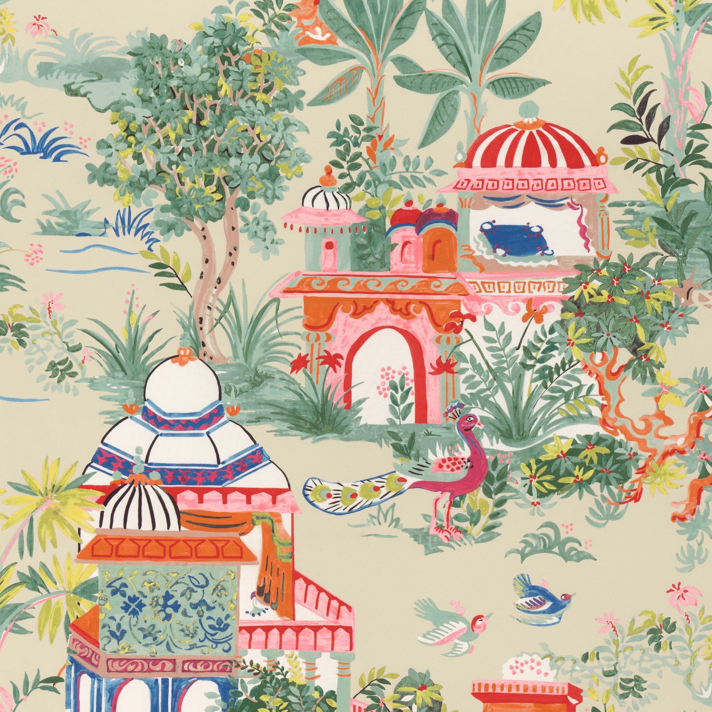 Purchase Thibaut Fabric SKU F920824 pattern name Mystic Garden color Cream