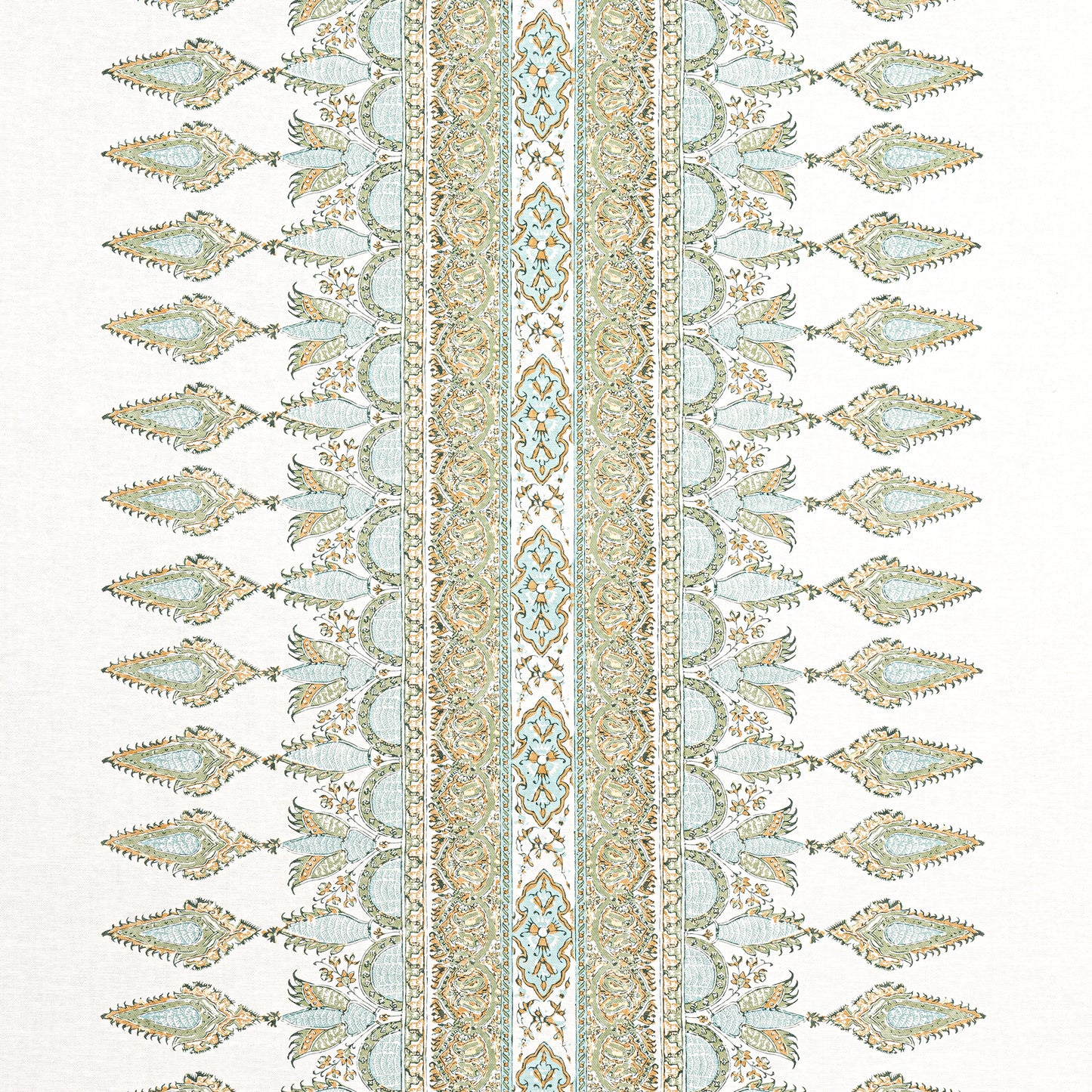 Purchase Thibaut Fabric Pattern number F936408 pattern name Akola Stripe color Seaglass and Gold