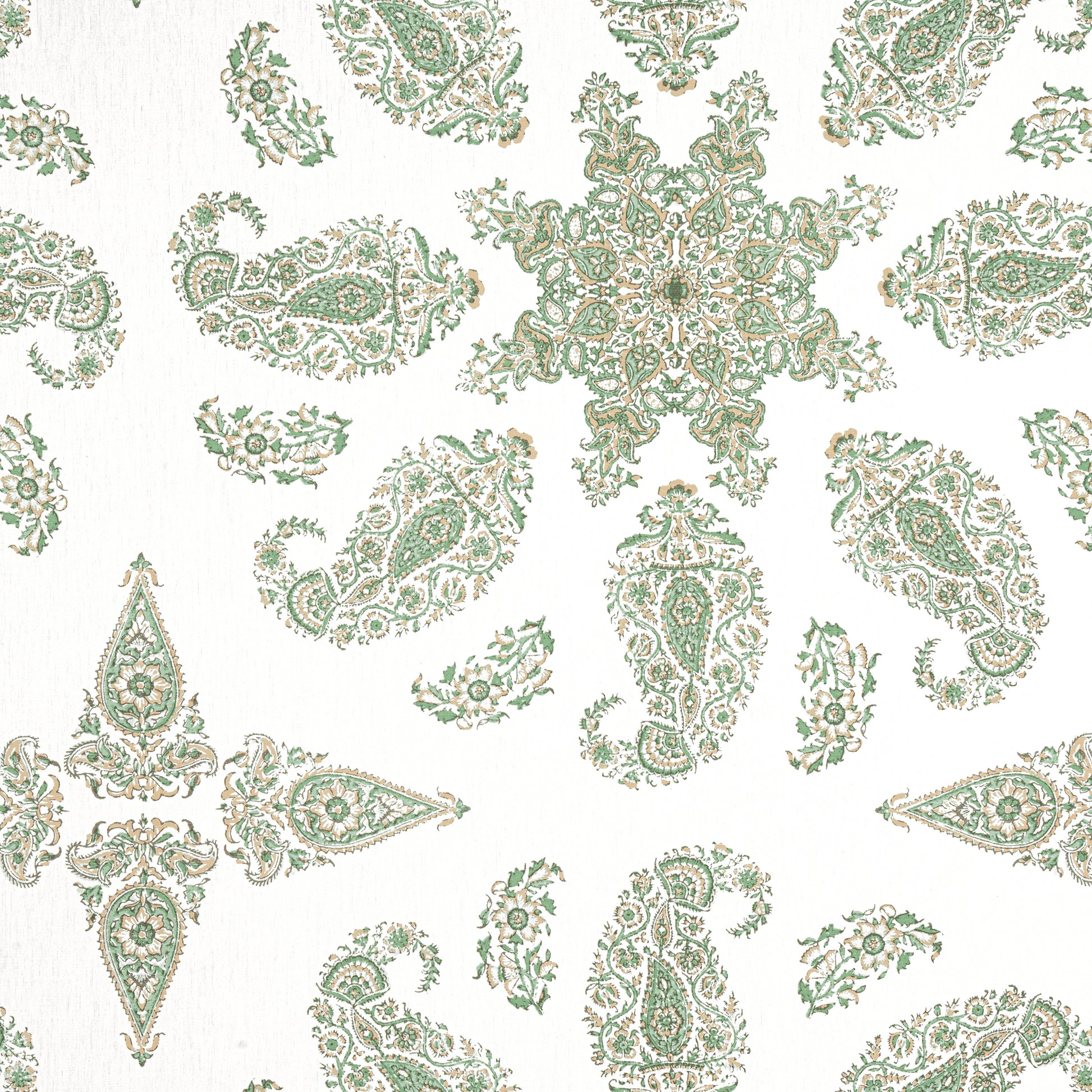 Purchase Thibaut Fabric Pattern number F936442 pattern name East India color Green and White