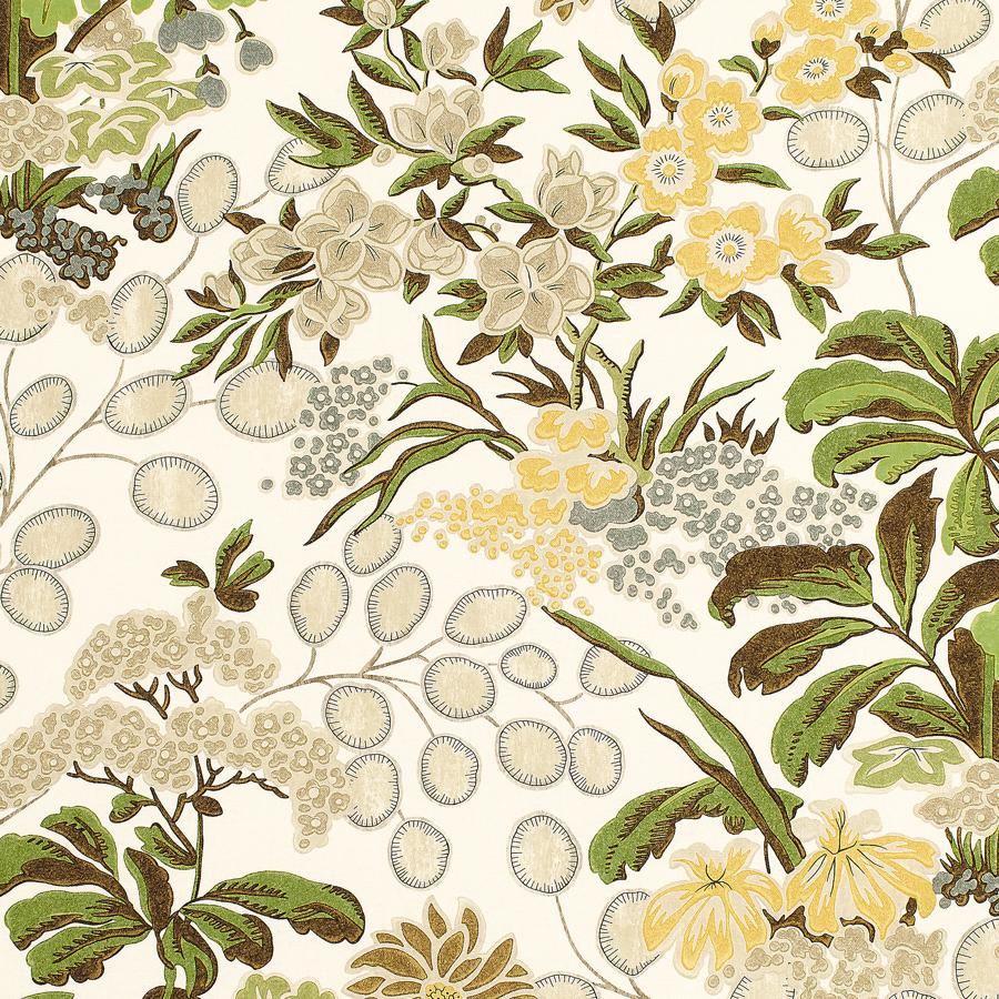 Purchase Thibaut Fabric Pattern number F942035 pattern name Meadow color Green