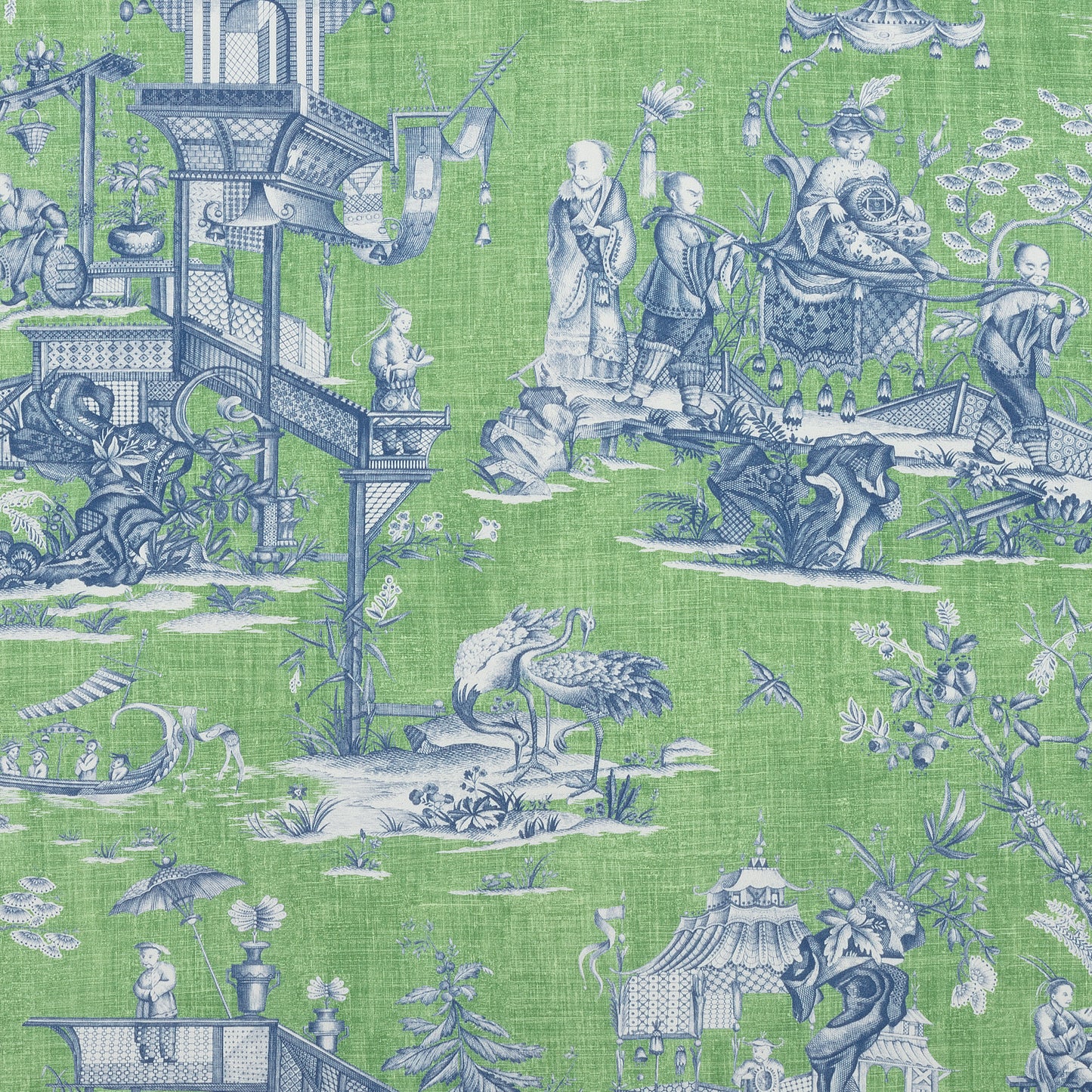 Buy samples of F975467 Cheng Toile Printed Dynasty Thibaut Fabrics