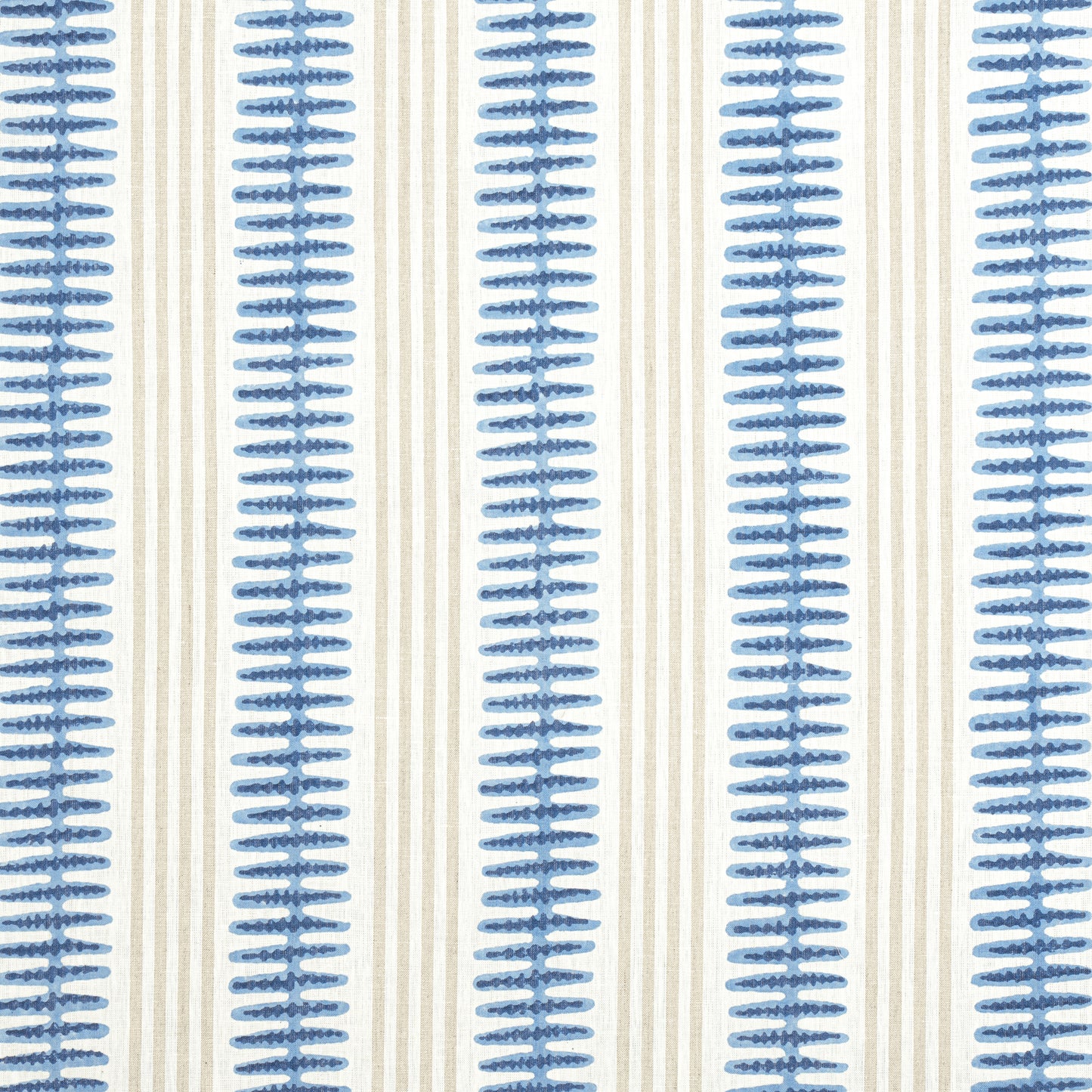 Purchase Thibaut Fabric SKU F981318 pattern name Indo Stripe color Navy