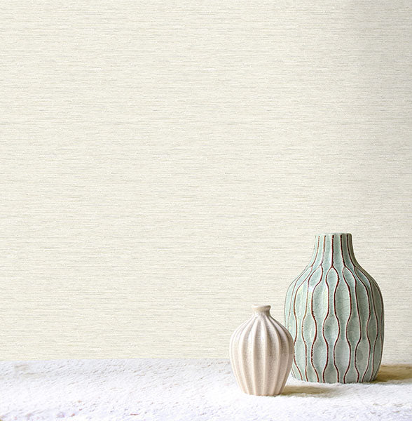 Purchase FD43312 Brewster Wallpaper, Miya Cream Faux Grasscloth - Medley12