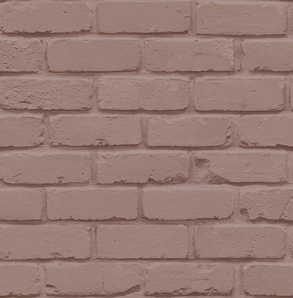 Purchase FD43601 Brewster Wallpaper, Alpin Pink Painted Brick - Medley