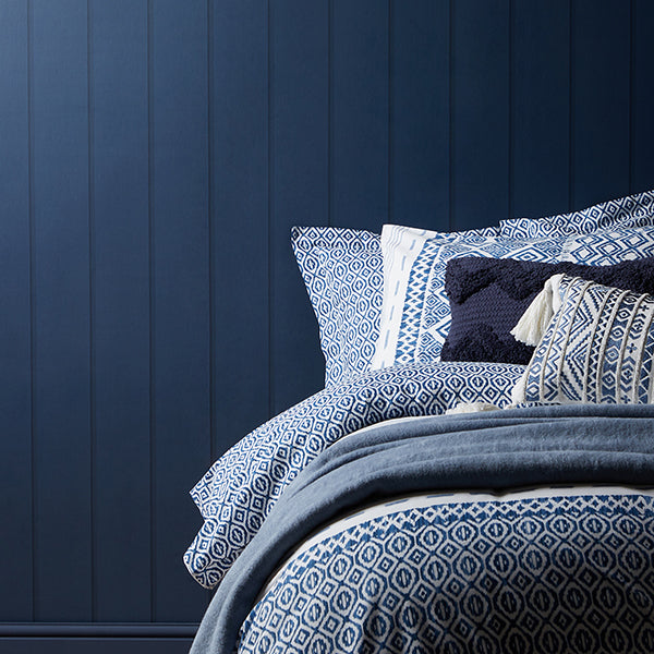 Purchase FD43781 Brewster Wallpaper, Killian Navy Wood Panel - Medley1