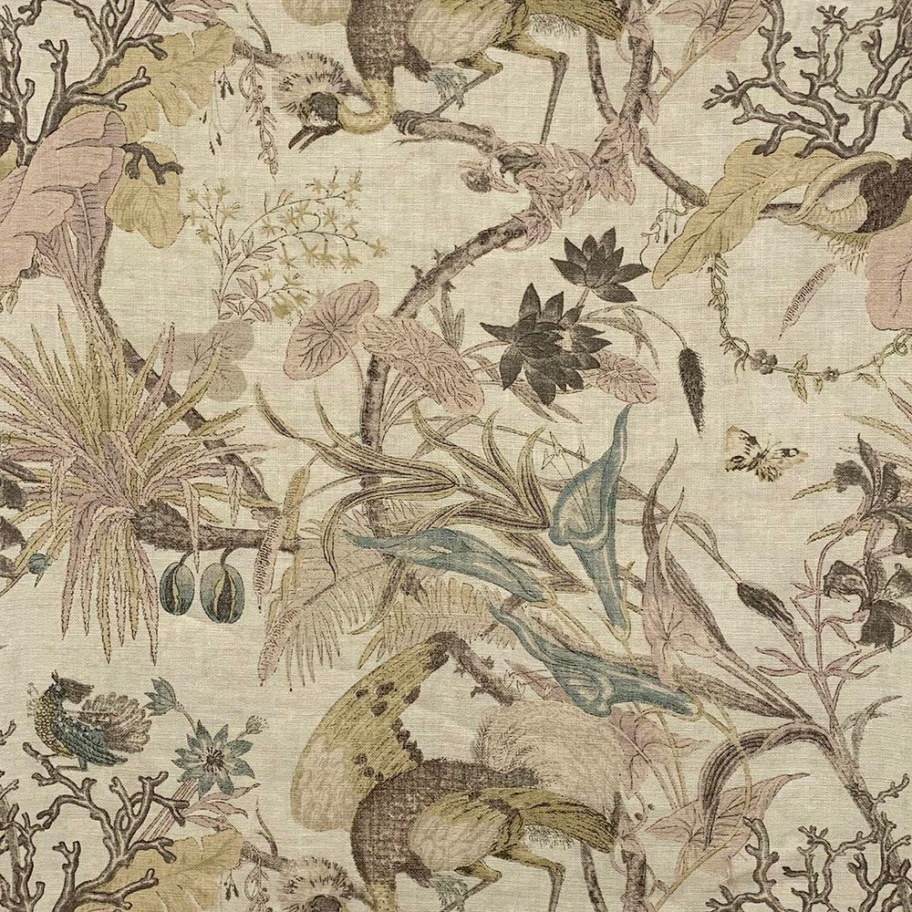 Sample 8786 Floater Cameo, Multi Color Floral Bedding Fabric by Magnolia