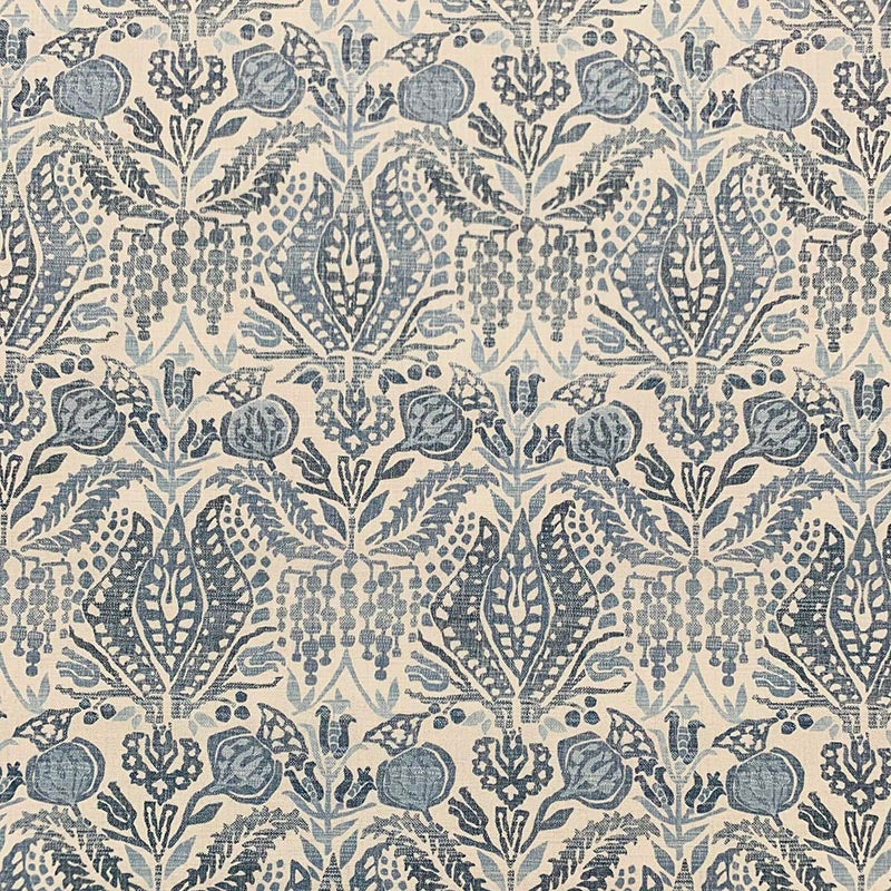 Sample 9097 Genesis Blue, Blue, Light Blue, White by Magnolia Fabric