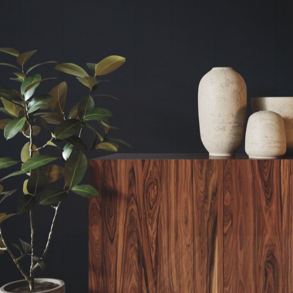 Purchase Grl88383 | Natural Palette Resource, Jute Weave Navy - Ronald Redding Wallpaper