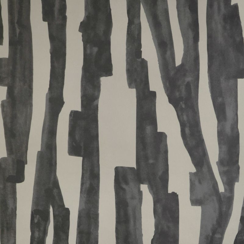 Sample - Gwp-3733.821.0 | Intargia Paper, Black Abstract - Lee Jofa Modern Wallpaper