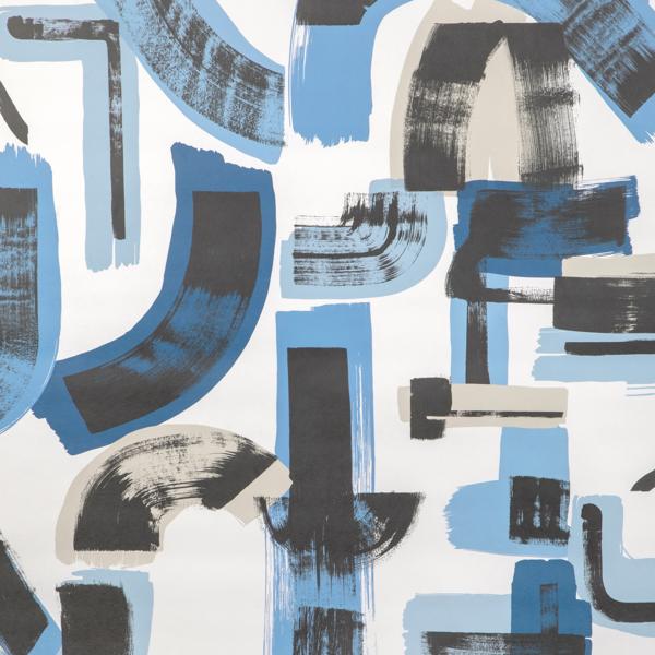Sample - Gwp-3738-155 | Bleecker Paper, Blue Abstract - Lee Jofa Modern Wallpaper - Gwp-3738.155.0