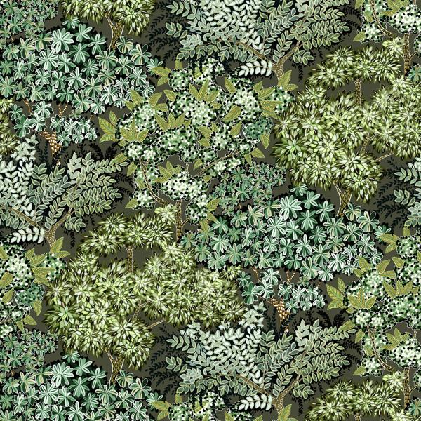 Sample - Jmw1004-11 | Broccoli Canpoy, Green Botanical - Kravet Couture Wallpaper - Jmw1004.11.0