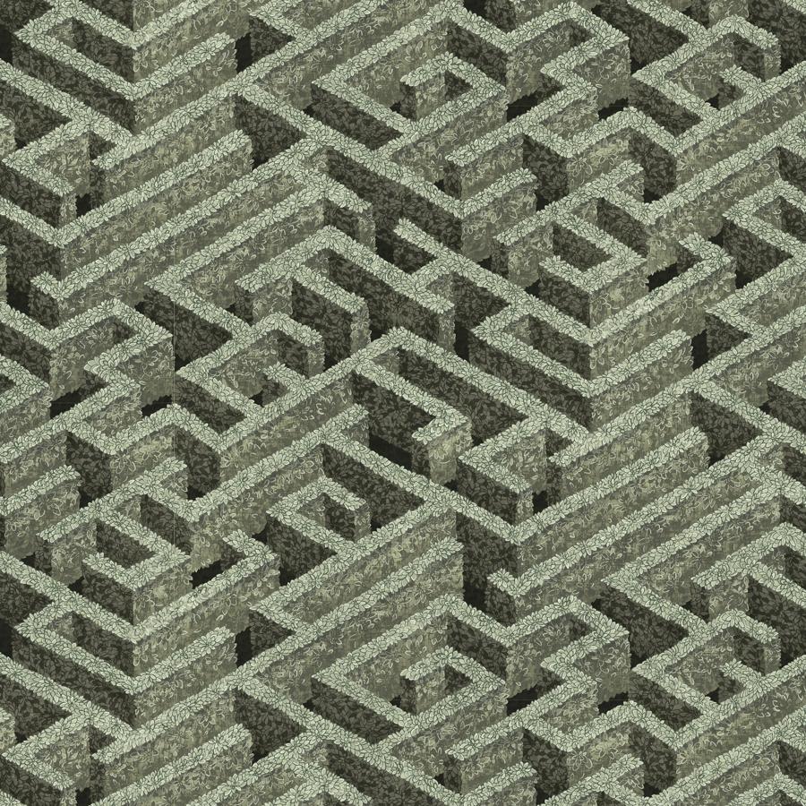 Sample - JMW1007.21.0 Labyrinth, 21 by Kravet Couture Wallpaper