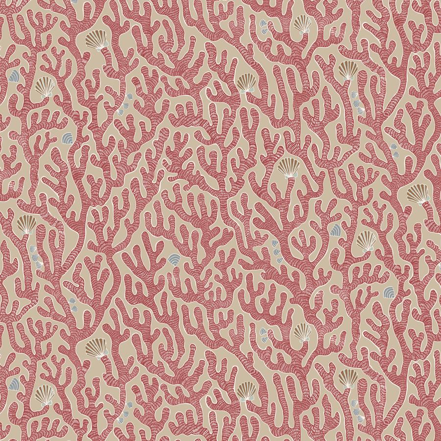Sample - JMW1016.01.0 Coral, 1 by Kravet Couture Wallpaper