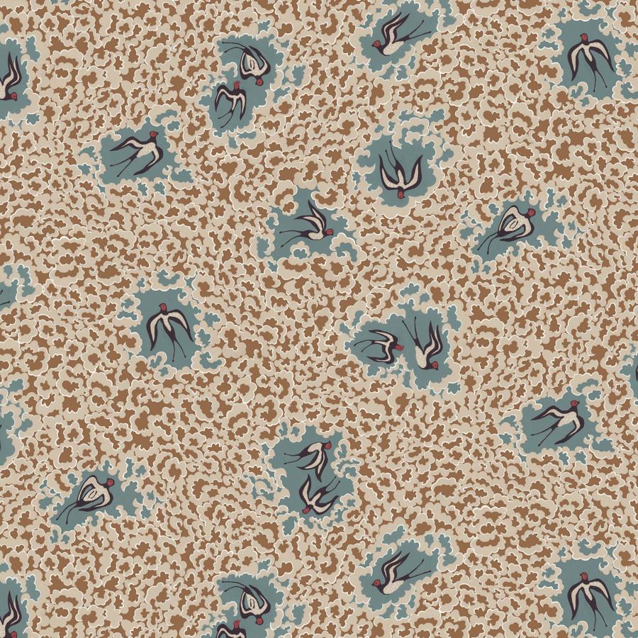 Sample - JMW1020.01.0 Beas Swallows, 1 by Kravet Couture Wallpaper