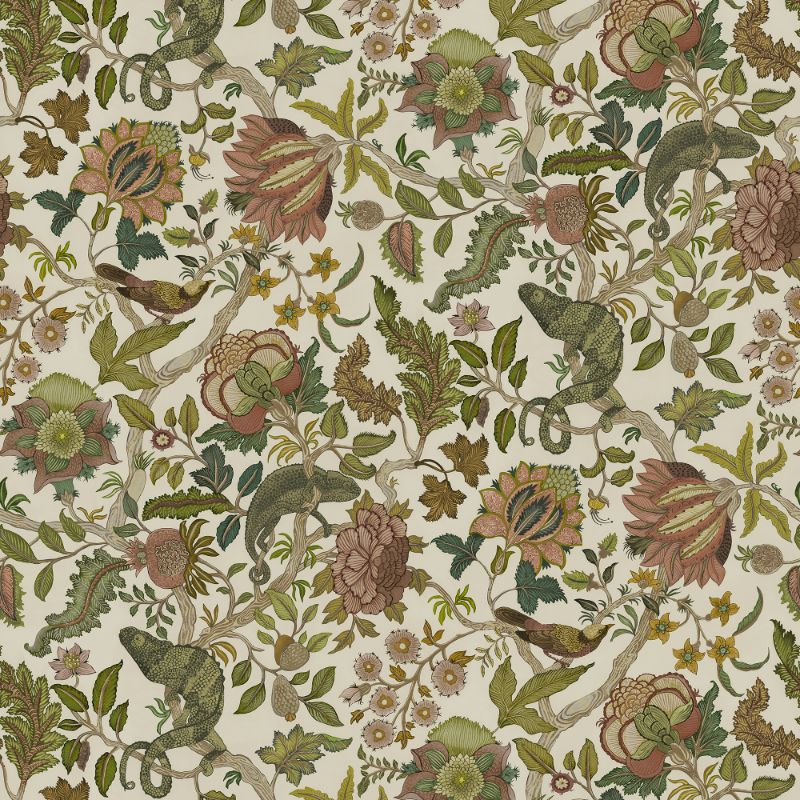Sample - Jmw1022.51.0 | Chameleon Trail Wp, Brown Animals - Kravet Couture Wallpaper