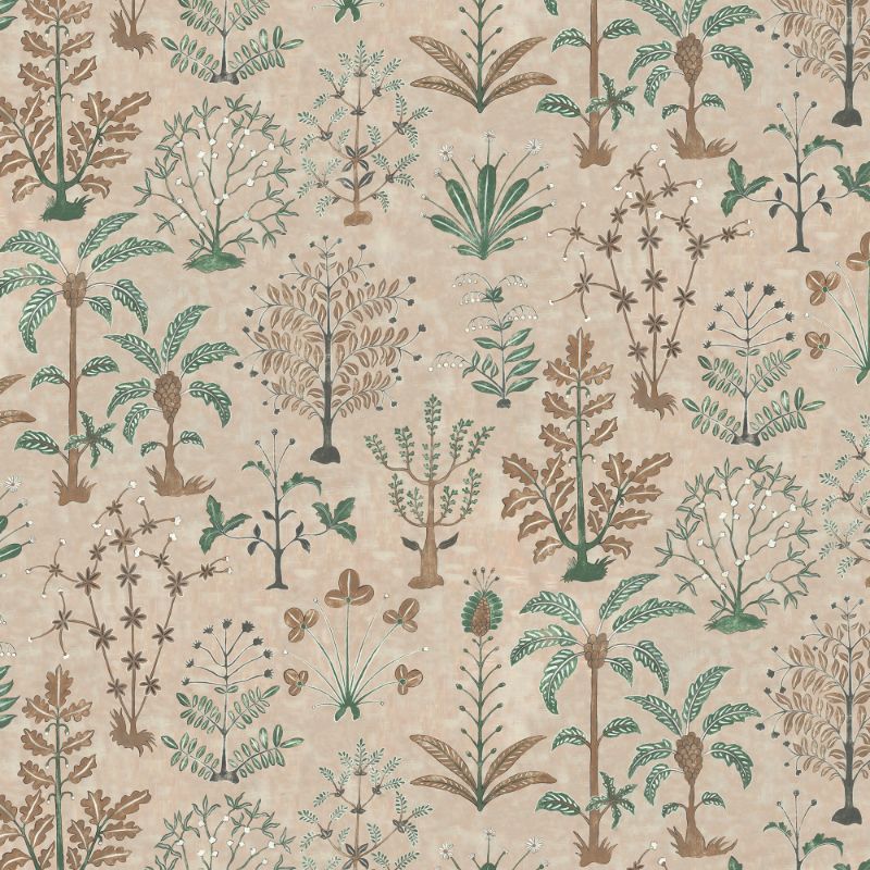 Sample - Jmw1023.01.0 | Cynthia Wp, Beige Botanical - Kravet Couture Wallpaper