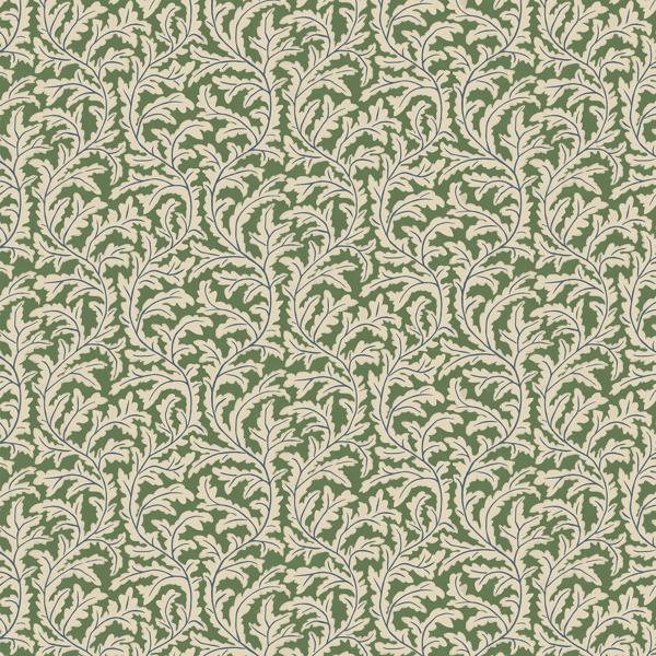 Sample - Jmw1025-01 | Frond Ogee, Green Lattice - Kravet Couture Wallpaper - Jmw1025.01.0