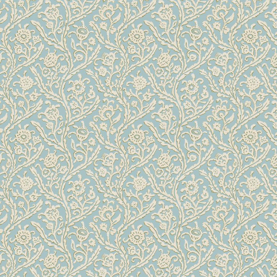 Purchase Jmw1044-01 Letti, Blue Botanical - Kravet Couture Wallpaper - Jmw1044.01.0