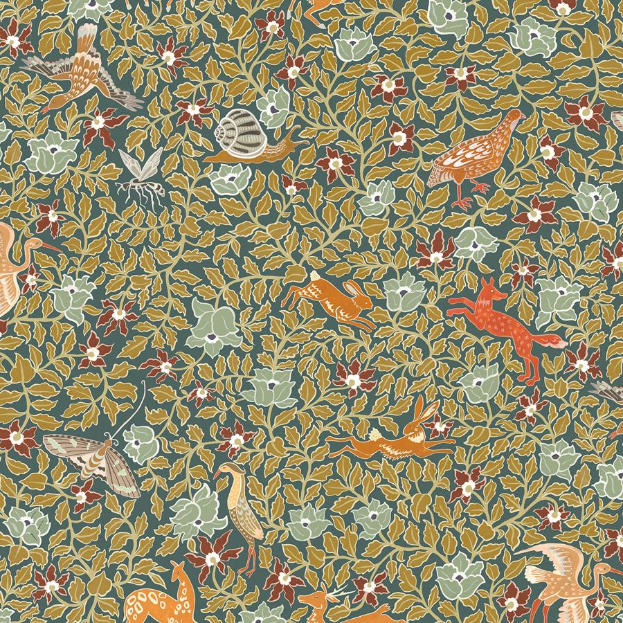 Purchase Jmw1047-11 Haresfield Walk, Green Animals - Kravet Couture Wallpaper - Jmw1047.11.0