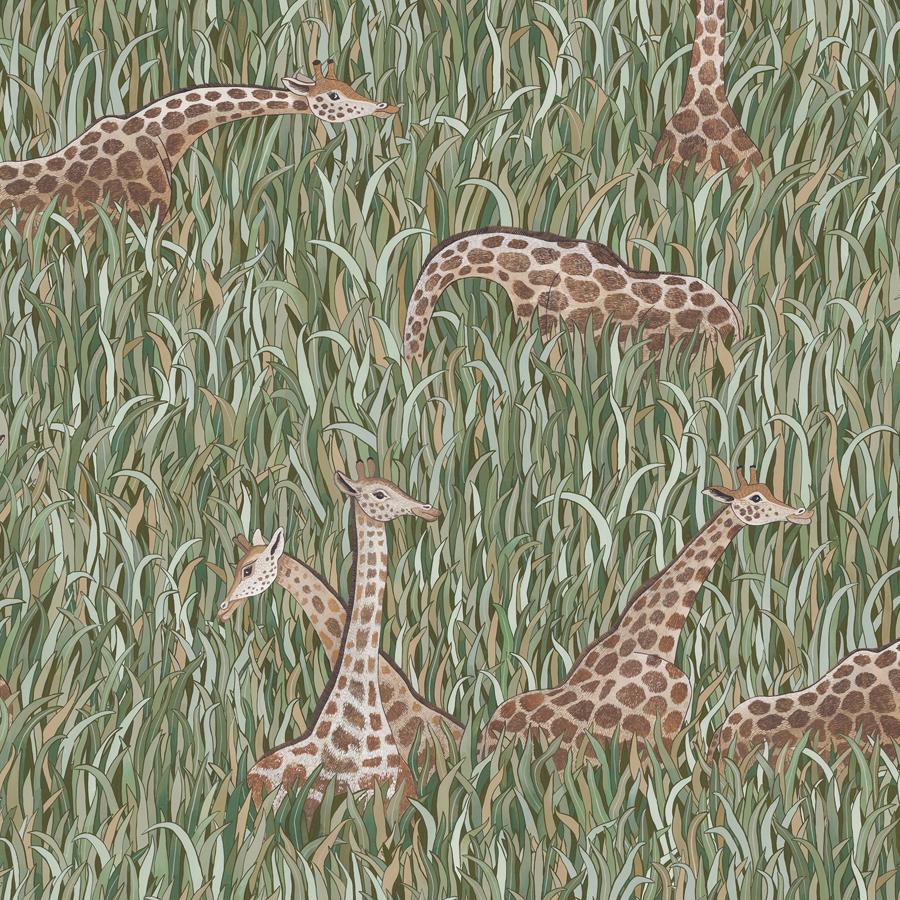 Purchase Jmw1049-01 Giraffes, Green Animals - Kravet Couture Wallpaper - Jmw1049.01.0