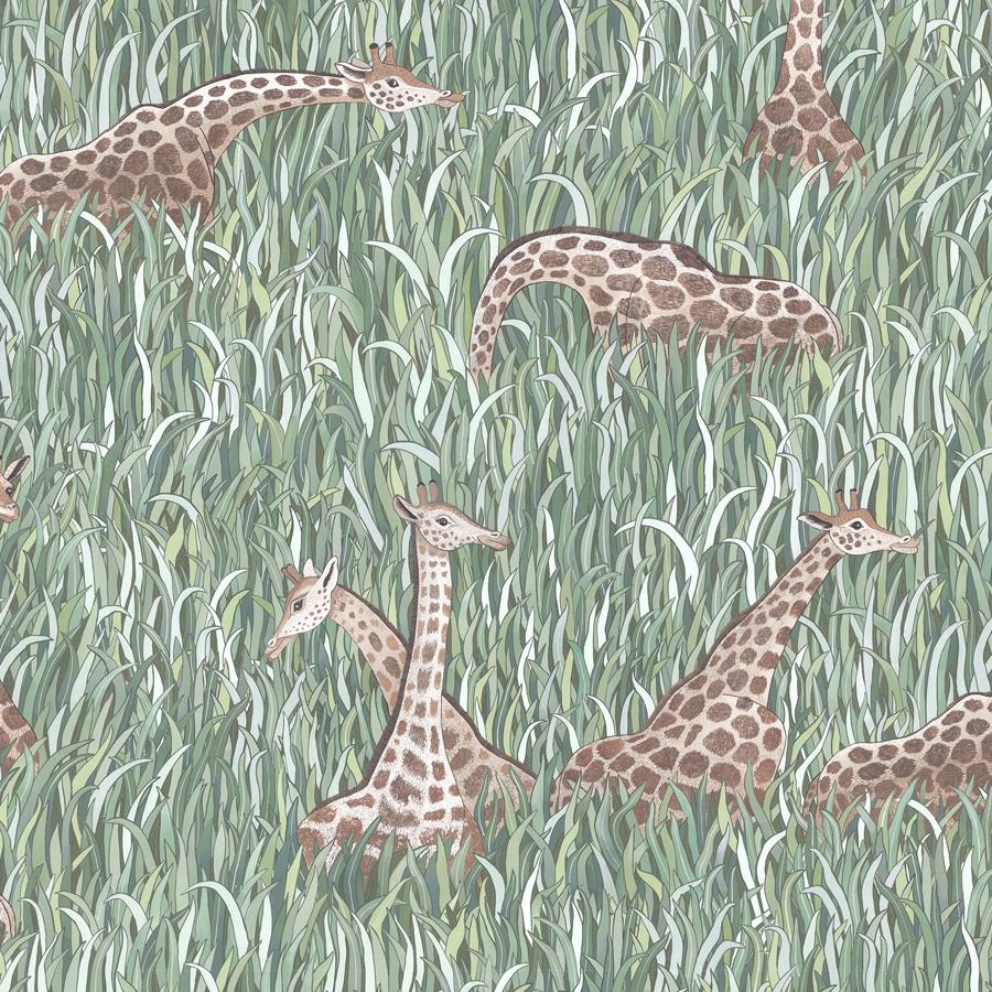 Purchase Jmw1049-11 Giraffes, Green Animals - Kravet Couture Wallpaper - Jmw1049.11.0