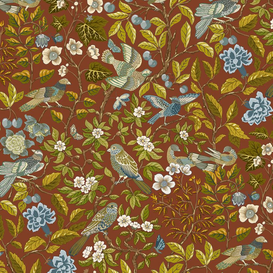 Purchase Jmw1053-21 Noise Next Door, Brown Animals - Kravet Couture Wallpaper - Jmw1053.21.0