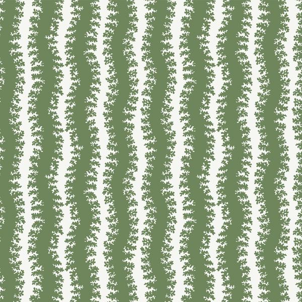 Sample - Jmwrelk-02 | Elkhorn Stripe, Green Stripes - Kravet Couture Wallpaper - Jmwrelk.02.0