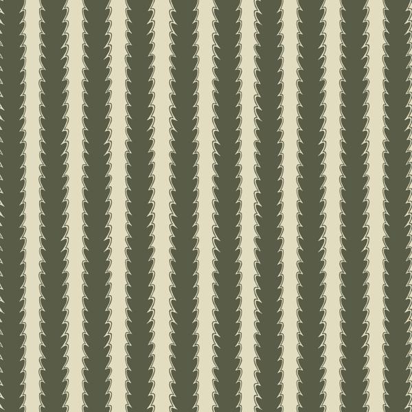 Sample - Jmwrsca-02 | Scallop Stripe, Green Stripes - Kravet Couture Wallpaper - Jmwrsca.02.0
