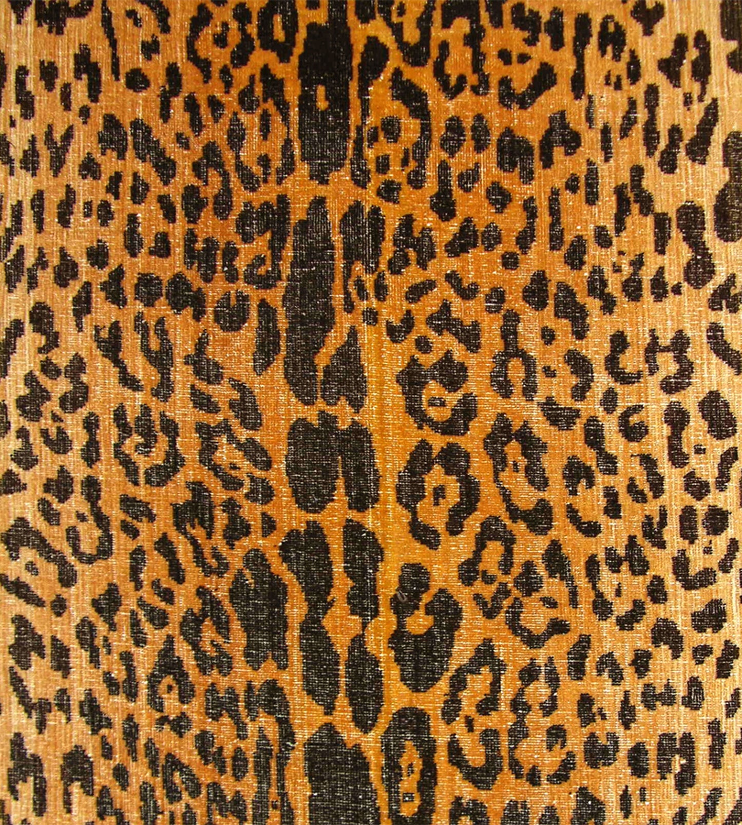 Purchase Old World Weavers Fabric Product K0 00013352, Leopard - Silk - Handwoven Black On Gold 4
