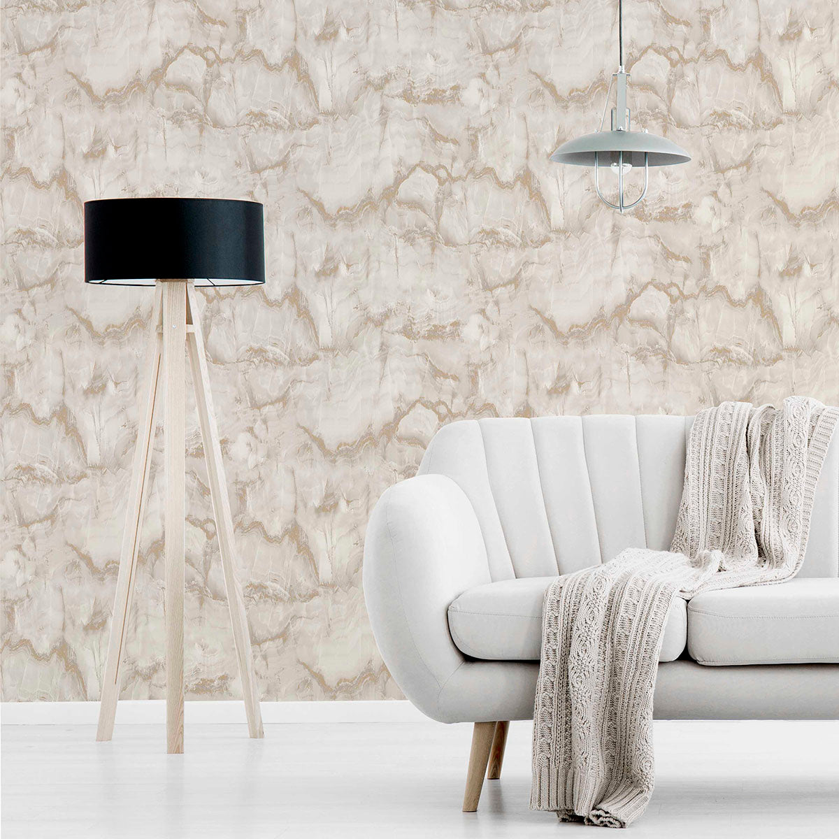 Purchase M1585 Brewster Wallpaper, Aura Gold Marble - Medley12