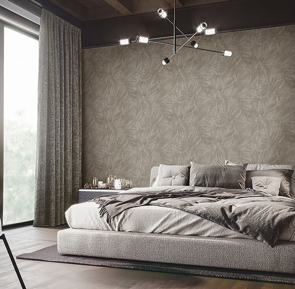 Purchase M95661 Brewster Wallpaper, Aspen Stone Leaf - Medley12
