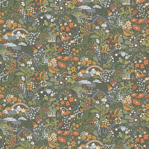 Purchase Mbrd29037 | Daydream, Taget Dark Green Wall Mural - York Wallpaper