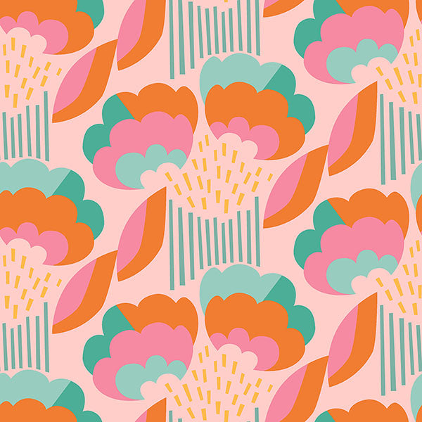 Purchase MCS6401 NuWallpaper Wallpaper, Retro Esme Pink Peel & Stick - WallPops