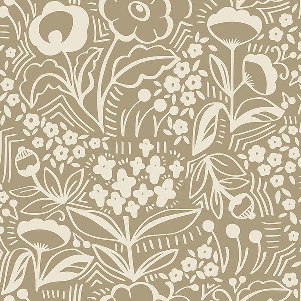 Purchase MCS6403 NuWallpaper Wallpaper, Jeani Light Brown Peel & Stick - WallPops