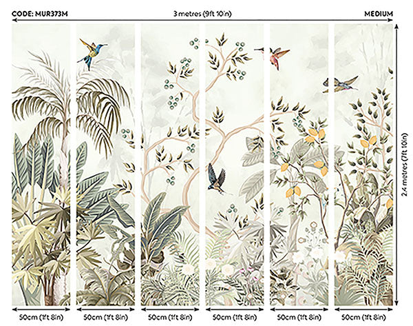 Purchase MUR373M Brewster Wallpaper, Lemon Tree - Origin Murals12