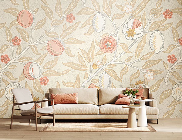 Purchase MUR390M Brewster Wallpaper, Fruit and Foliage - Origin Murals1