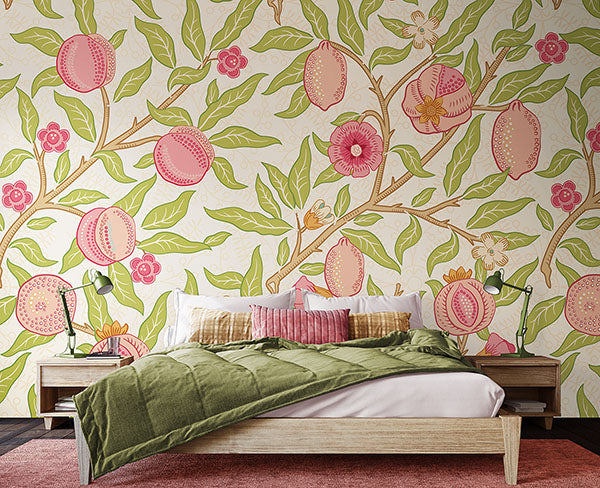 Purchase MUR391M Brewster Wallpaper, Fruit and Foliage - Origin Murals1