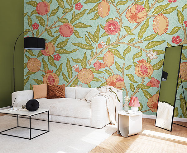 Purchase MUR393M Brewster Wallpaper, Fruit and Foliage - Origin Murals1