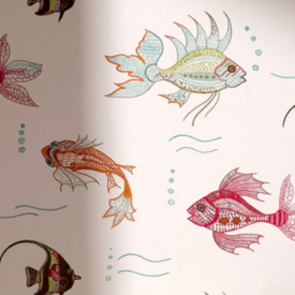 Ncw3833-03 | Perroquet Aquarium - Nina Campbell Wallpaper