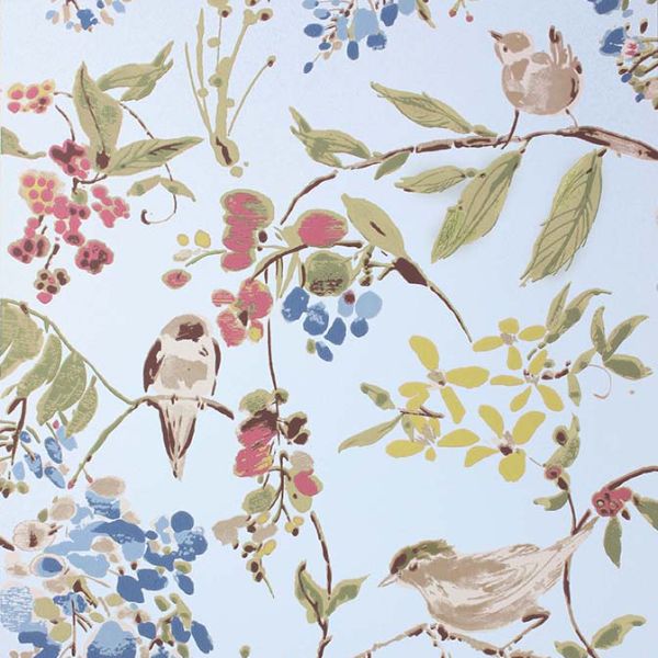 Purchase Ncw4182-03 | Cathay Penglai Blue/Pink - Nina Campbell Wallpaper
