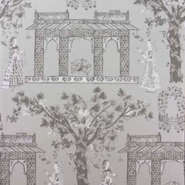 Purchase Ncw4272-02 | Coromandel Pavilion Garden Silver - Nina Campbell Wallpaper