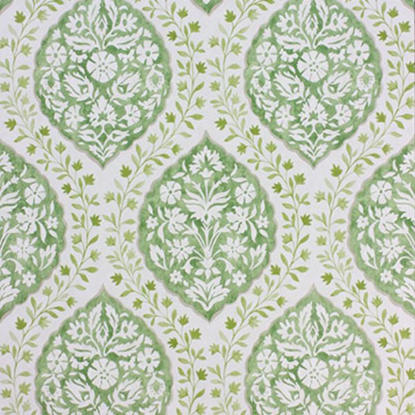 Purchase Ncw4304-01 | Les Reves Marguerite Green/Ivory - Nina Campbell Wallpaper