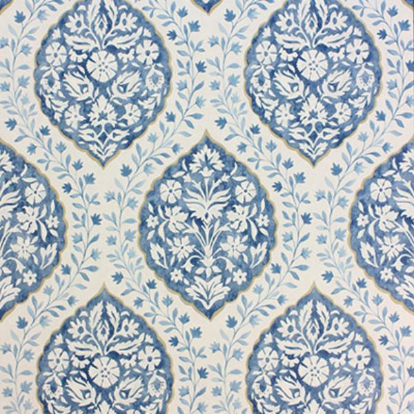 Purchase Ncw4304-06 | Les Reves Marguerite Indigo/Blue - Nina Campbell Wallpaper
