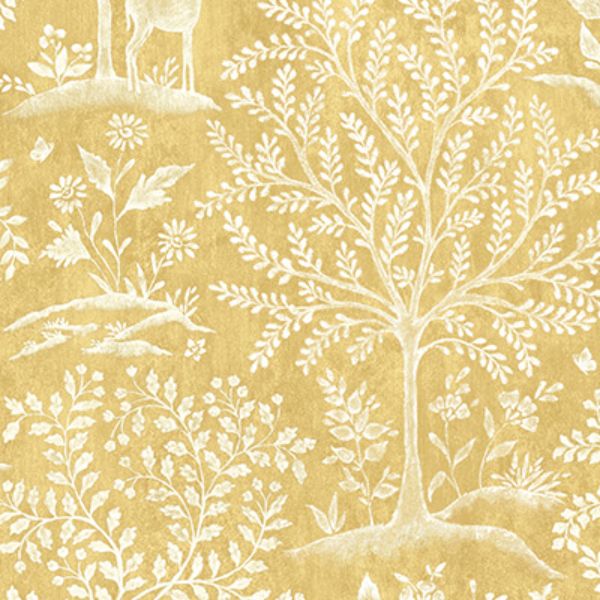 Purchase Ncw4490-01 | Signature Foret Ochre - Nina Campbell Wallpaper